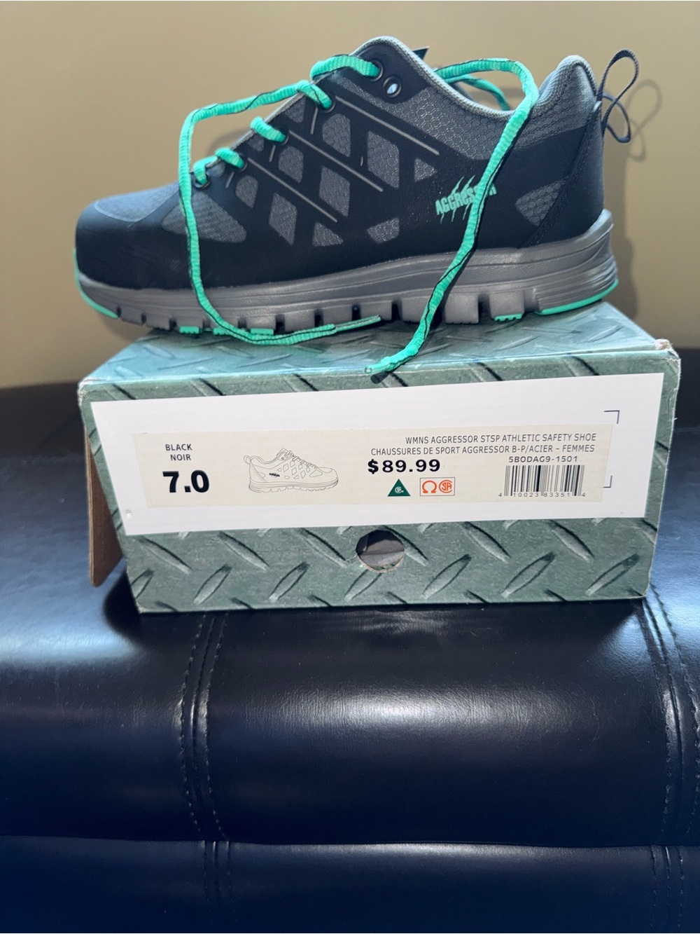 NIB Aggressor Steel Toe Athletic Safety Women's Work Shoes | Size 7 | New in Box